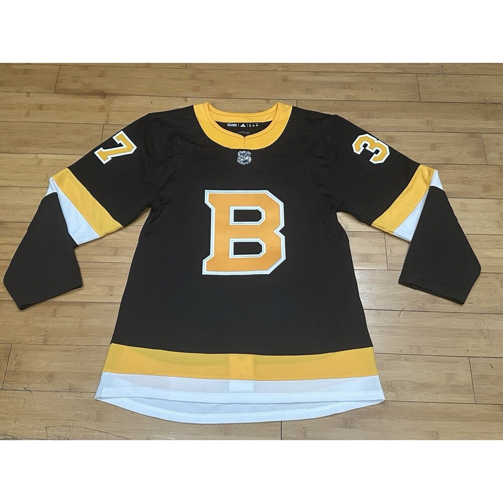 Adidas Boston Bruins Patrice Bergeron Authentic Player Alternate Jersey Sz 42
